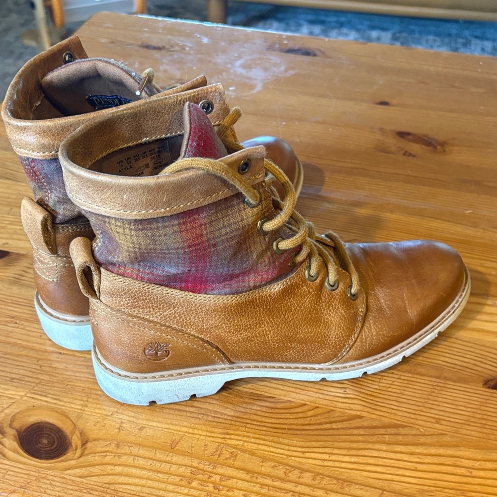 Timberland Pendleton Collab Brown Leather Ankle B… - image 7